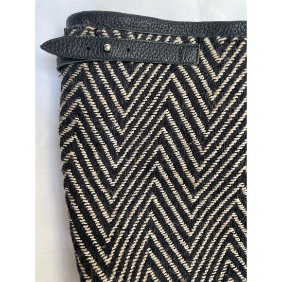 Loeffler Randall Boots Black Leather Knit Tall Knee Riding Boots, Size 9 (10) - Picture 3 of 6